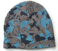 Printed knitted caps